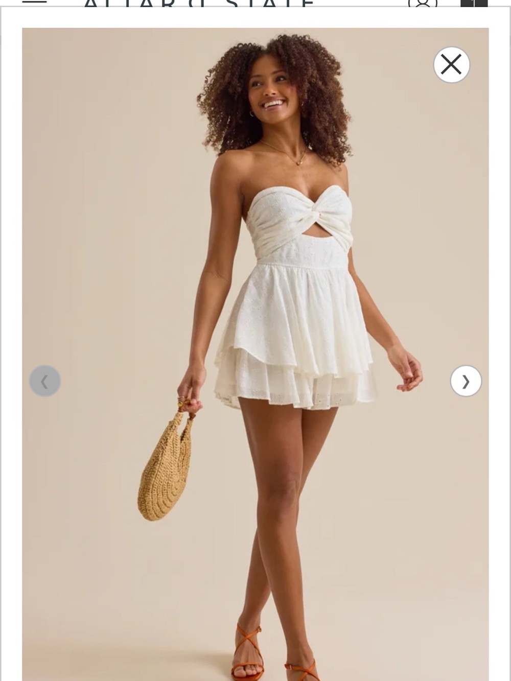 Strapless White Eyelet Romper - Sweet Summer Style